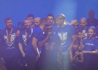 Ristovski na slavlju Dinama