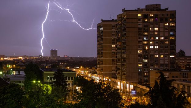 Grmljavinska oluja u Zagrebu