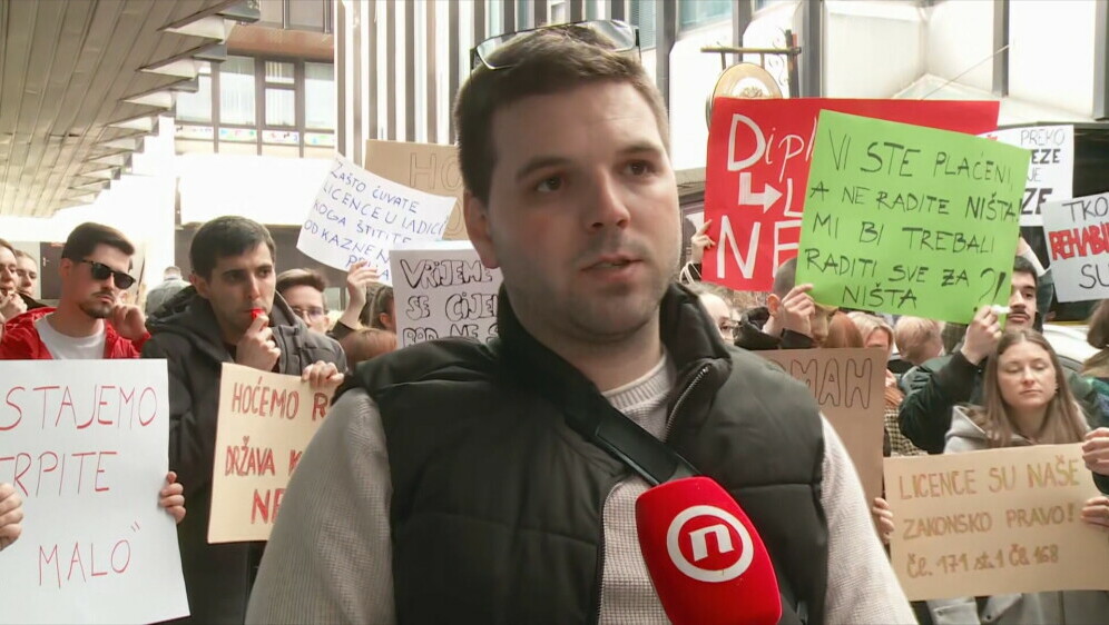 Ivan Tomić, organizator prosvjeda - 2